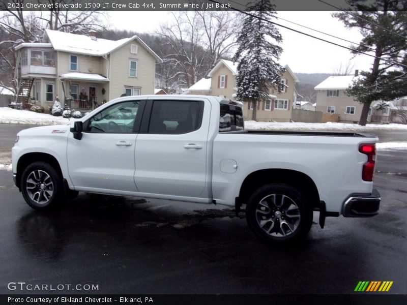 Summit White / Jet Black 2021 Chevrolet Silverado 1500 LT Crew Cab 4x4