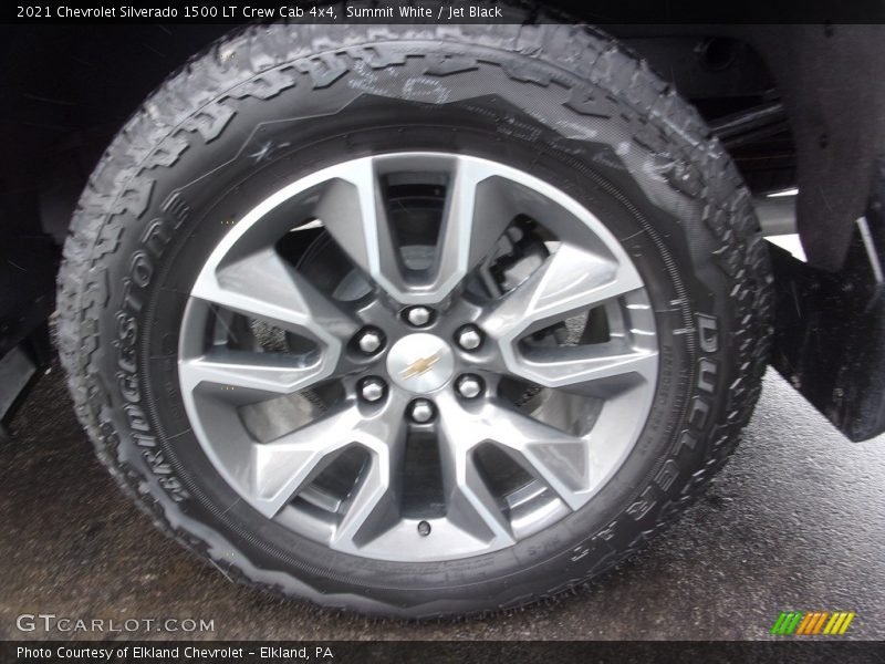 Summit White / Jet Black 2021 Chevrolet Silverado 1500 LT Crew Cab 4x4