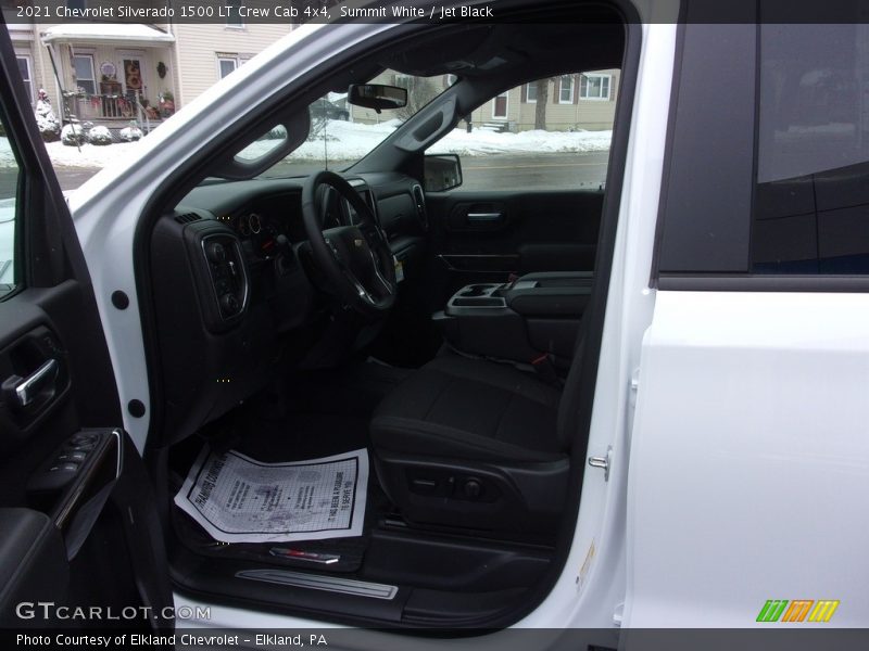 Summit White / Jet Black 2021 Chevrolet Silverado 1500 LT Crew Cab 4x4