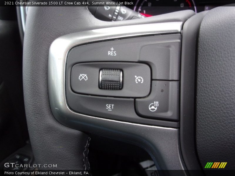 Summit White / Jet Black 2021 Chevrolet Silverado 1500 LT Crew Cab 4x4