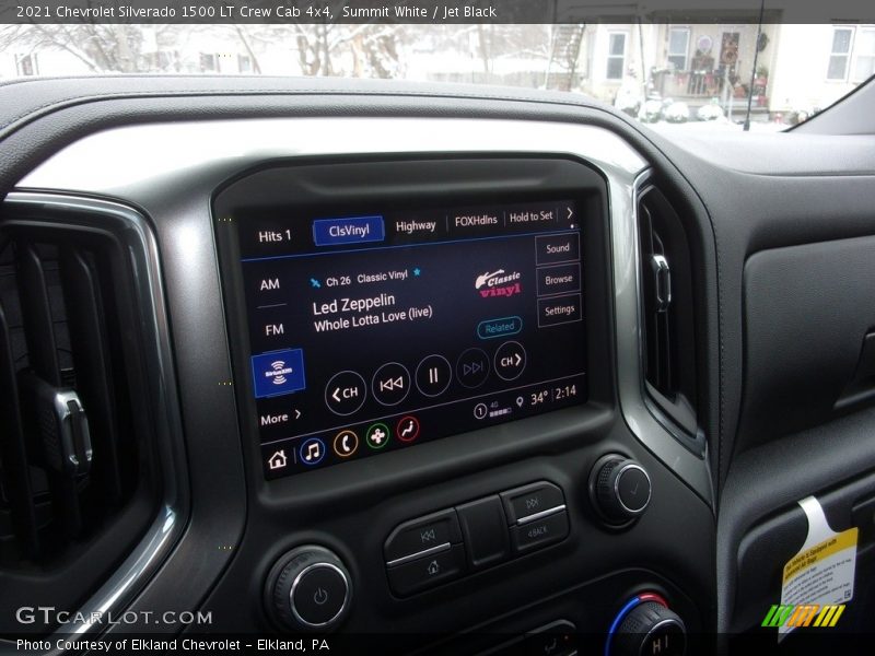 Summit White / Jet Black 2021 Chevrolet Silverado 1500 LT Crew Cab 4x4