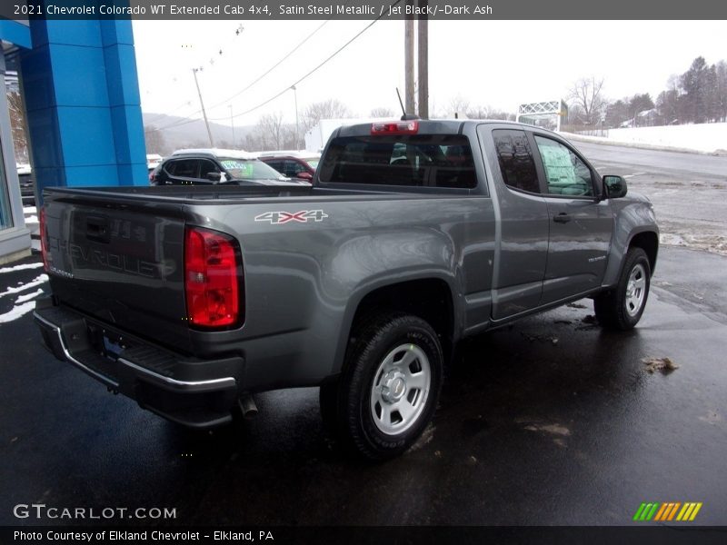 Satin Steel Metallic / Jet Black/­Dark Ash 2021 Chevrolet Colorado WT Extended Cab 4x4