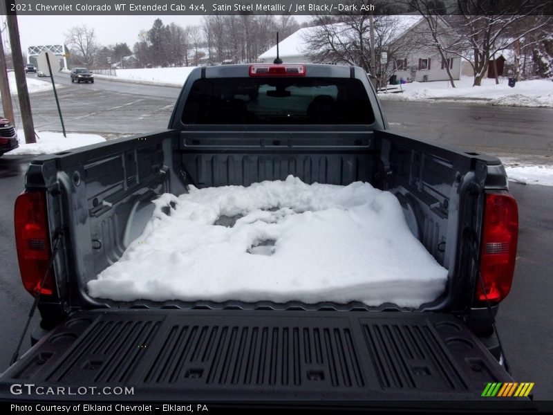 Satin Steel Metallic / Jet Black/­Dark Ash 2021 Chevrolet Colorado WT Extended Cab 4x4