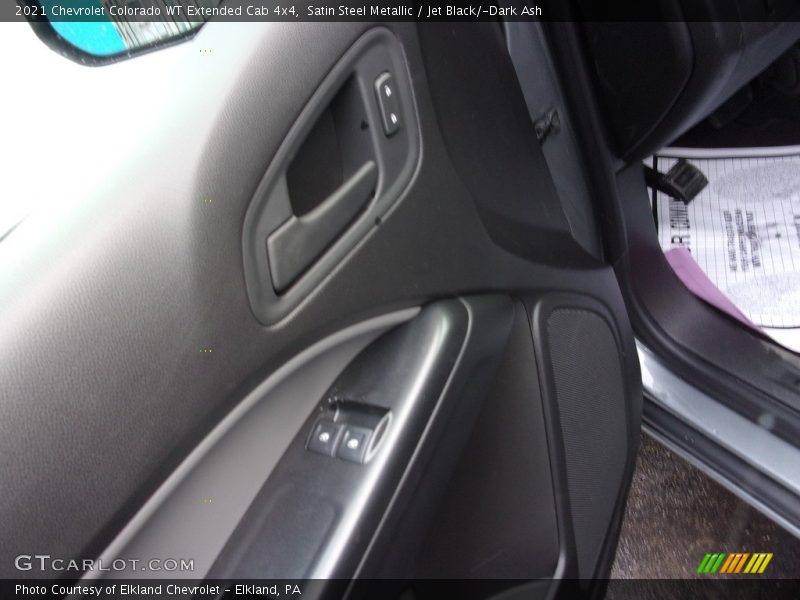 Satin Steel Metallic / Jet Black/­Dark Ash 2021 Chevrolet Colorado WT Extended Cab 4x4