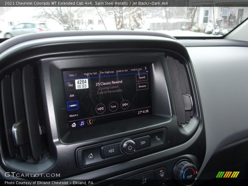 Satin Steel Metallic / Jet Black/­Dark Ash 2021 Chevrolet Colorado WT Extended Cab 4x4