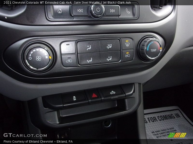 Satin Steel Metallic / Jet Black/­Dark Ash 2021 Chevrolet Colorado WT Extended Cab 4x4
