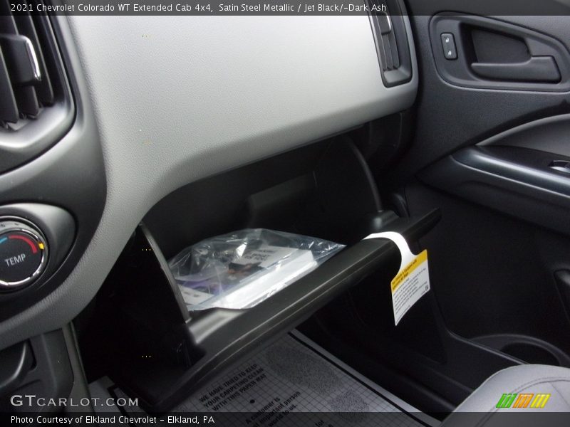 Satin Steel Metallic / Jet Black/­Dark Ash 2021 Chevrolet Colorado WT Extended Cab 4x4
