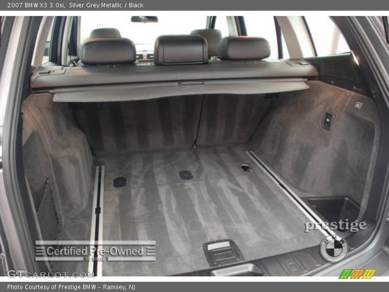 Silver Grey Metallic / Black 2007 BMW X3 3.0si