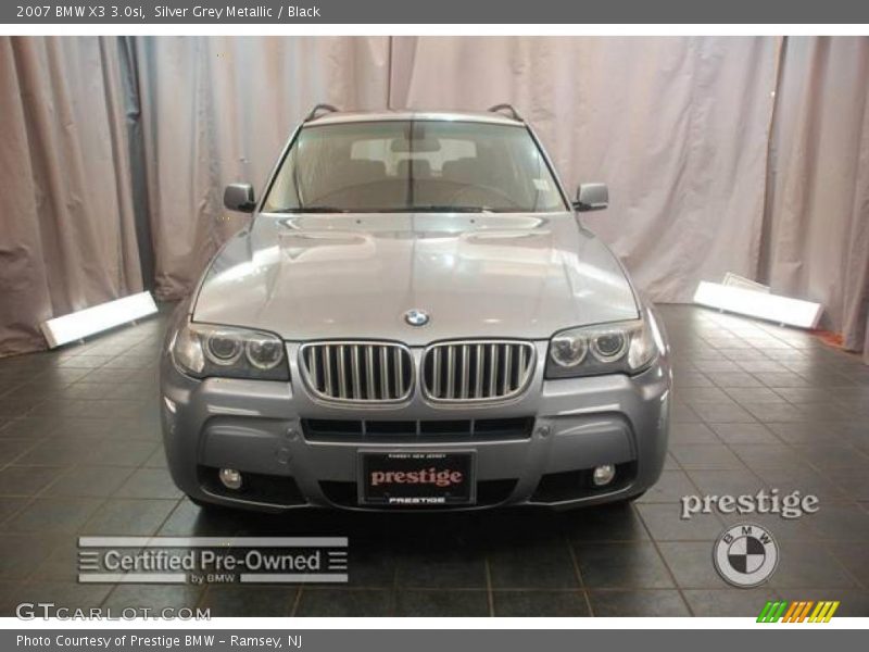 Silver Grey Metallic / Black 2007 BMW X3 3.0si