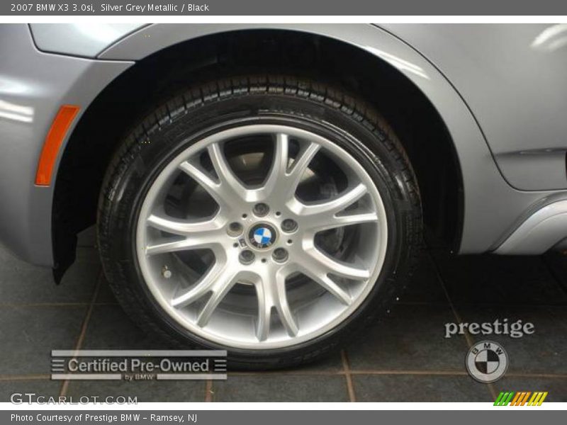 Silver Grey Metallic / Black 2007 BMW X3 3.0si