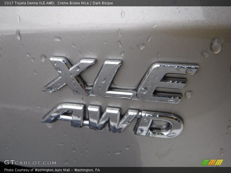 Creme Brulee Mica / Dark Bisque 2017 Toyota Sienna XLE AWD