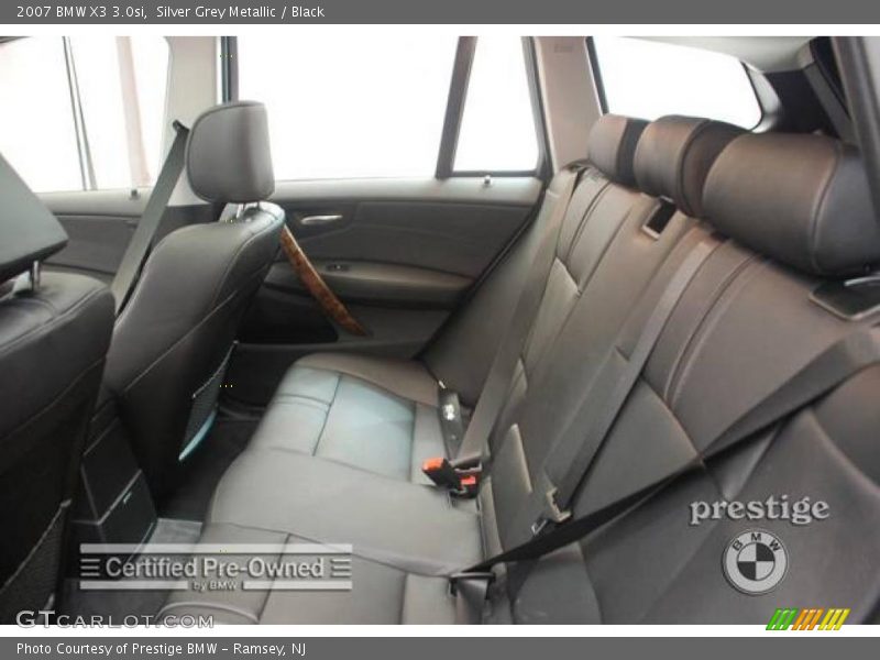 Silver Grey Metallic / Black 2007 BMW X3 3.0si