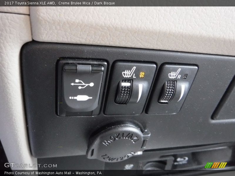 Creme Brulee Mica / Dark Bisque 2017 Toyota Sienna XLE AWD