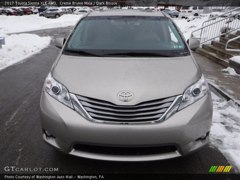 Creme Brulee Mica / Dark Bisque 2017 Toyota Sienna XLE AWD
