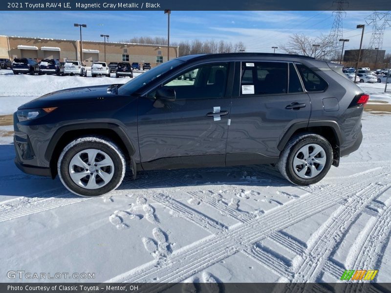 Magnetic Gray Metallic / Black 2021 Toyota RAV4 LE