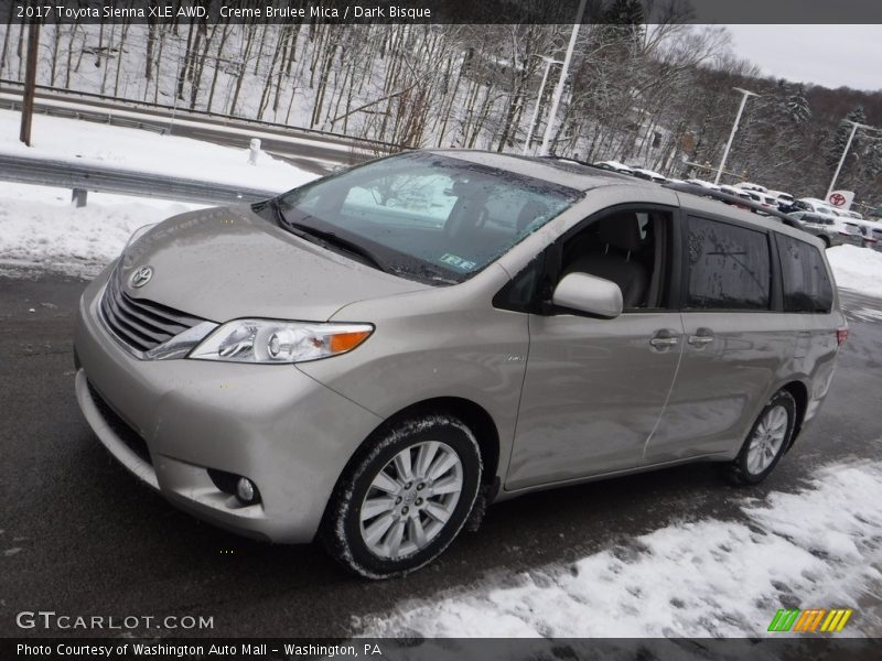 Creme Brulee Mica / Dark Bisque 2017 Toyota Sienna XLE AWD