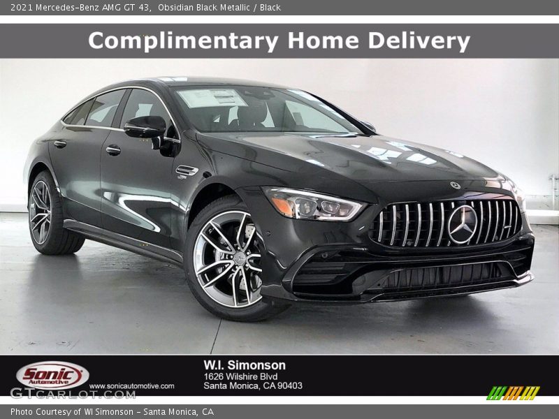 Obsidian Black Metallic / Black 2021 Mercedes-Benz AMG GT 43
