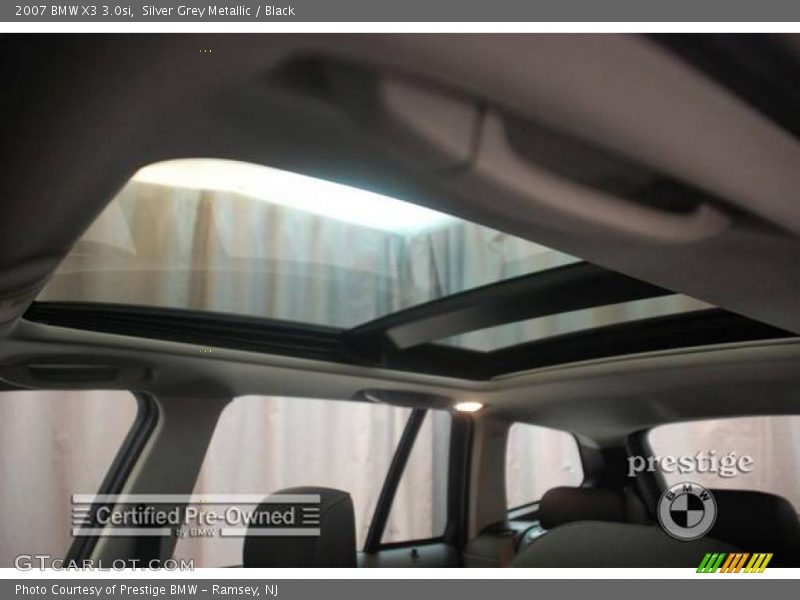 Silver Grey Metallic / Black 2007 BMW X3 3.0si