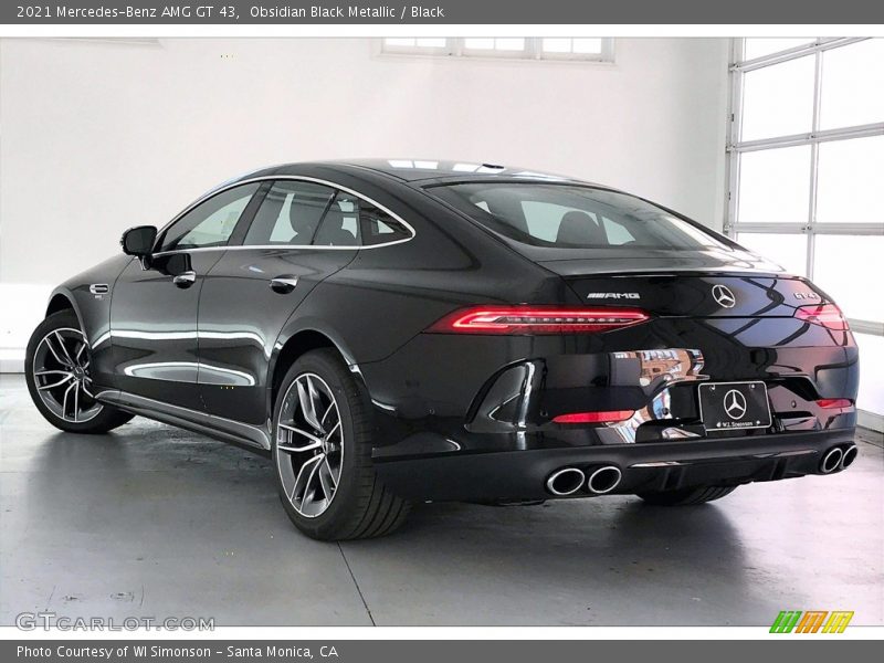 Obsidian Black Metallic / Black 2021 Mercedes-Benz AMG GT 43