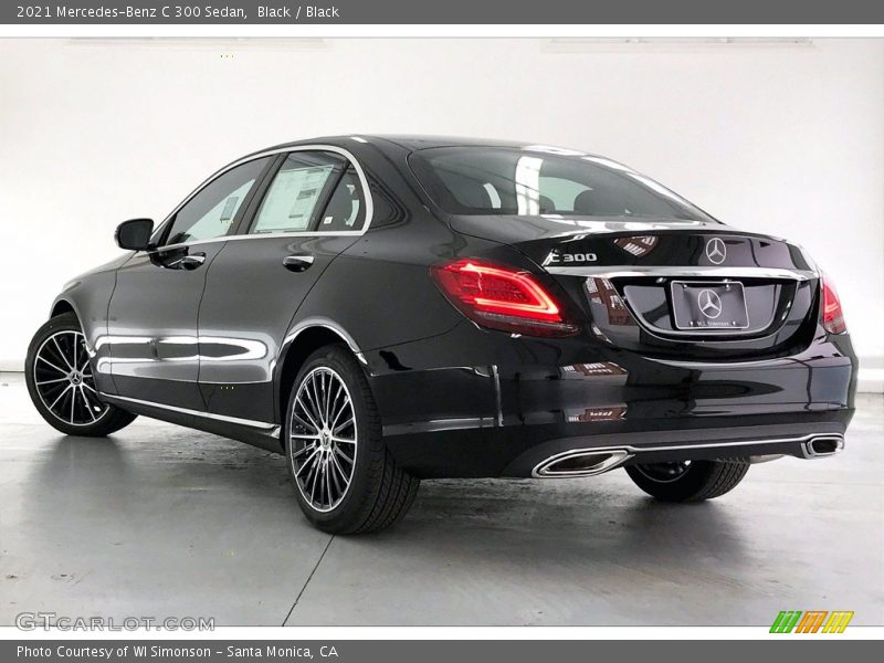 Black / Black 2021 Mercedes-Benz C 300 Sedan