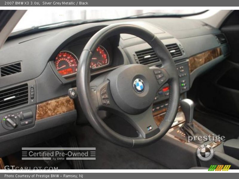 Silver Grey Metallic / Black 2007 BMW X3 3.0si