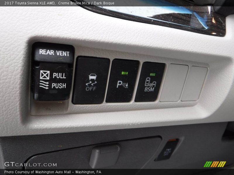 Creme Brulee Mica / Dark Bisque 2017 Toyota Sienna XLE AWD