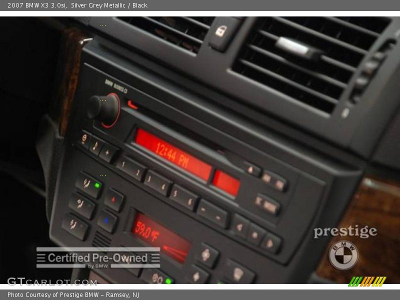 Silver Grey Metallic / Black 2007 BMW X3 3.0si