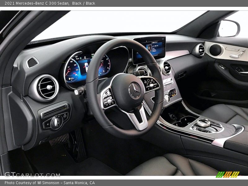 Black / Black 2021 Mercedes-Benz C 300 Sedan