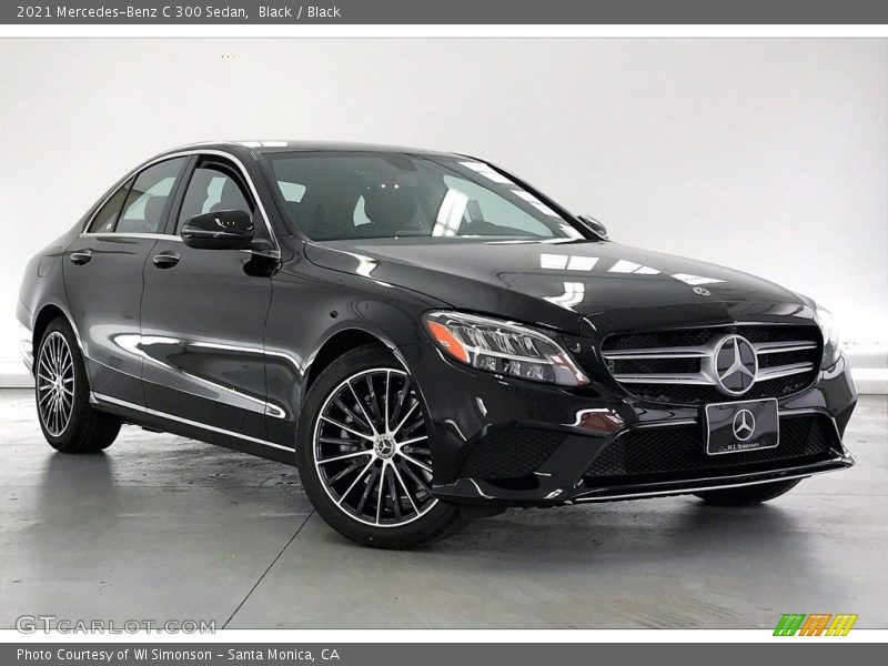 Black / Black 2021 Mercedes-Benz C 300 Sedan