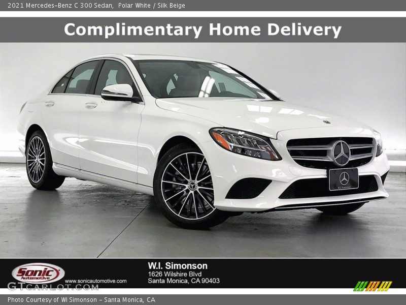 Polar White / Silk Beige 2021 Mercedes-Benz C 300 Sedan