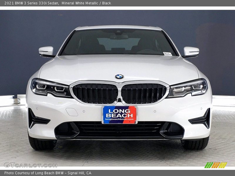 Mineral White Metallic / Black 2021 BMW 3 Series 330i Sedan