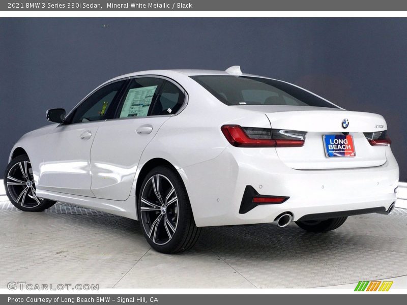 Mineral White Metallic / Black 2021 BMW 3 Series 330i Sedan