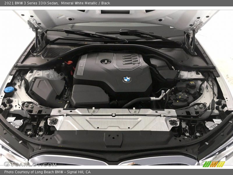 Mineral White Metallic / Black 2021 BMW 3 Series 330i Sedan