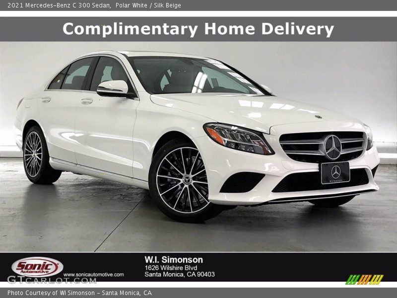 Polar White / Silk Beige 2021 Mercedes-Benz C 300 Sedan