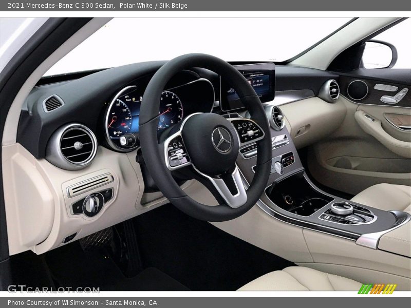 Polar White / Silk Beige 2021 Mercedes-Benz C 300 Sedan