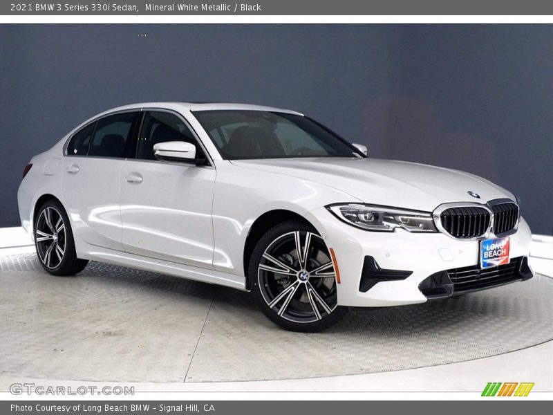 Mineral White Metallic / Black 2021 BMW 3 Series 330i Sedan