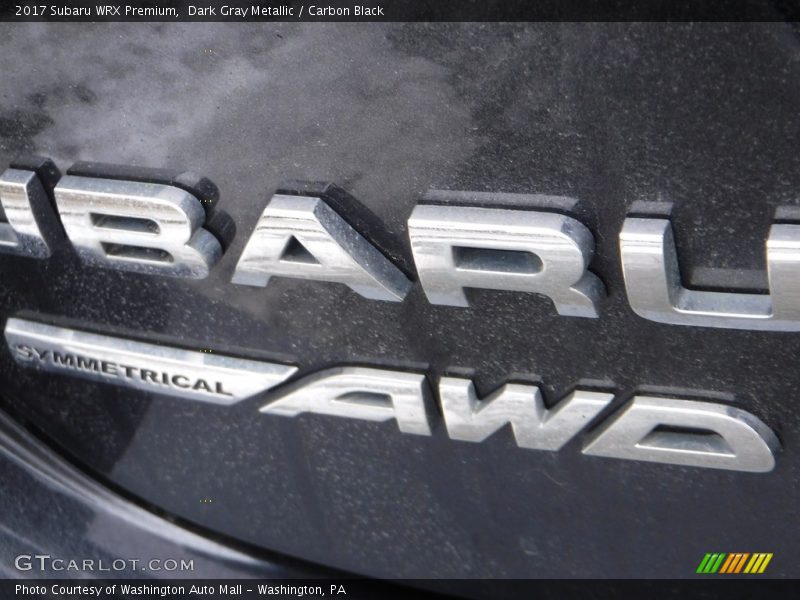 Dark Gray Metallic / Carbon Black 2017 Subaru WRX Premium