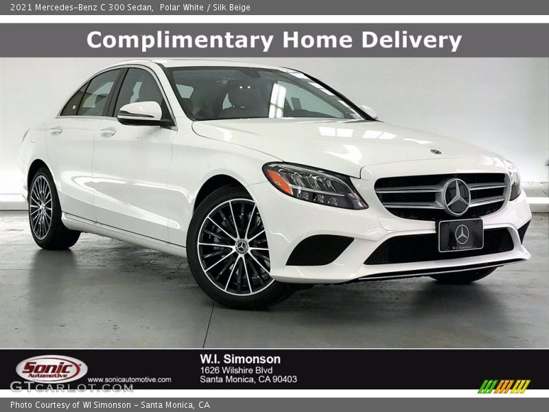 Polar White / Silk Beige 2021 Mercedes-Benz C 300 Sedan