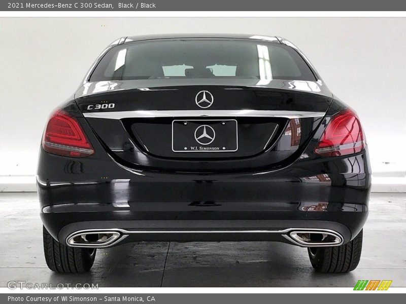 Black / Black 2021 Mercedes-Benz C 300 Sedan