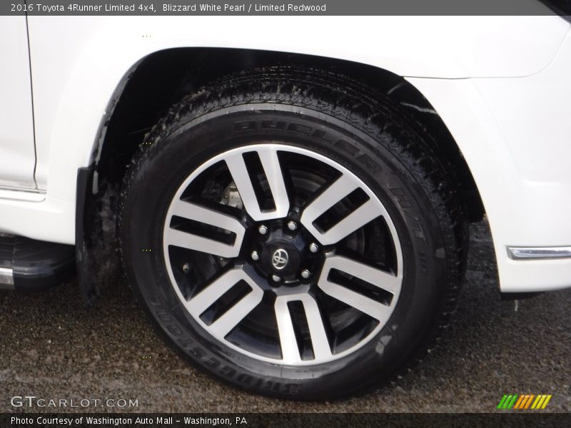 Blizzard White Pearl / Limited Redwood 2016 Toyota 4Runner Limited 4x4