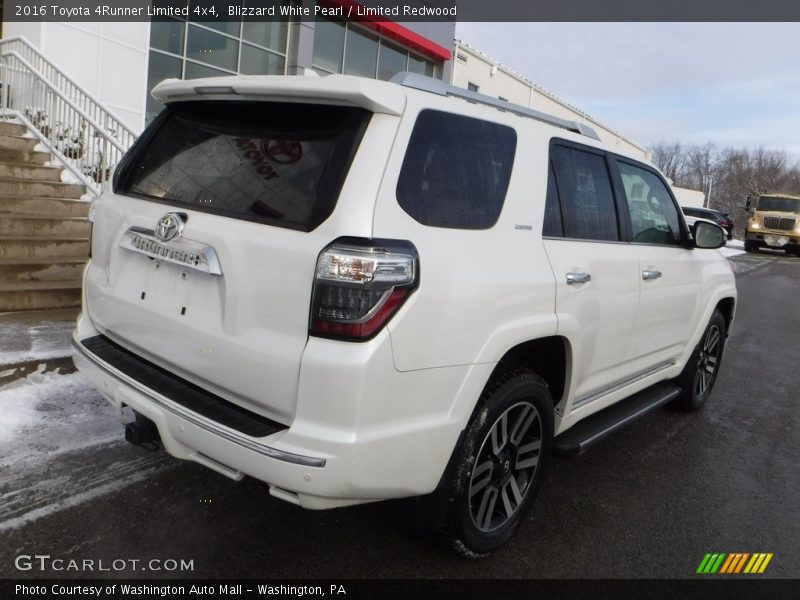 Blizzard White Pearl / Limited Redwood 2016 Toyota 4Runner Limited 4x4