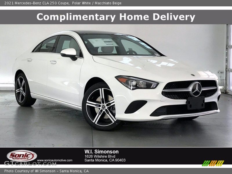 Polar White / Macchiato Beige 2021 Mercedes-Benz CLA 250 Coupe