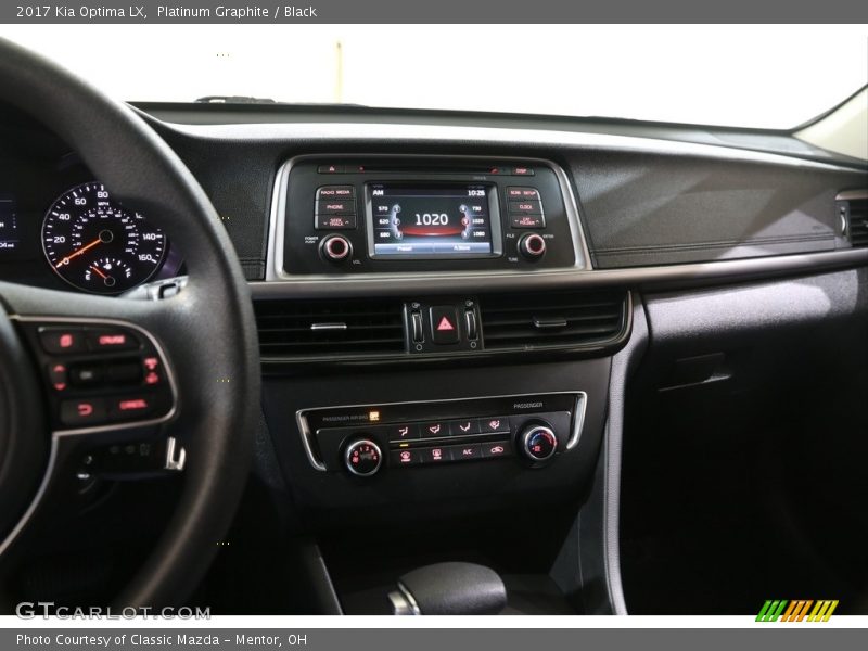 Controls of 2017 Optima LX