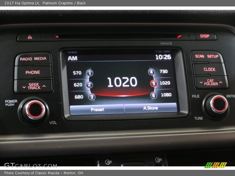 Audio System of 2017 Optima LX