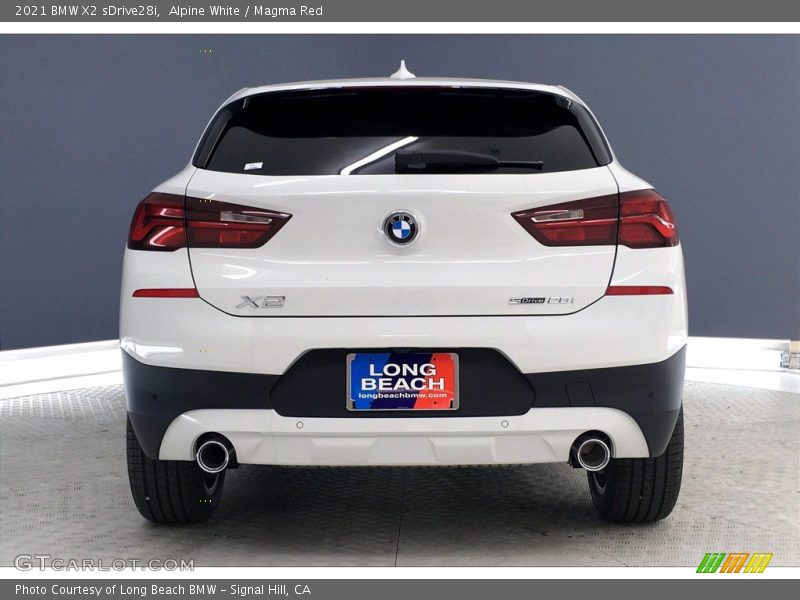 Alpine White / Magma Red 2021 BMW X2 sDrive28i