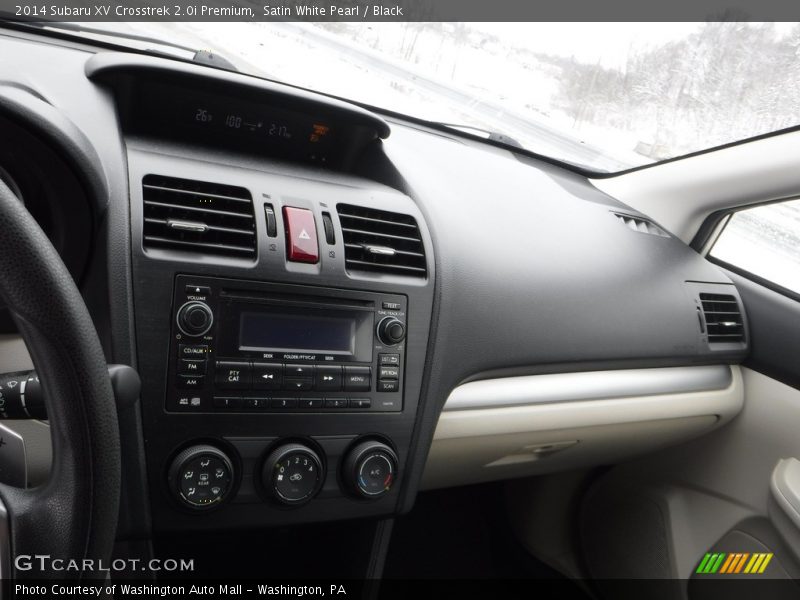 Satin White Pearl / Black 2014 Subaru XV Crosstrek 2.0i Premium