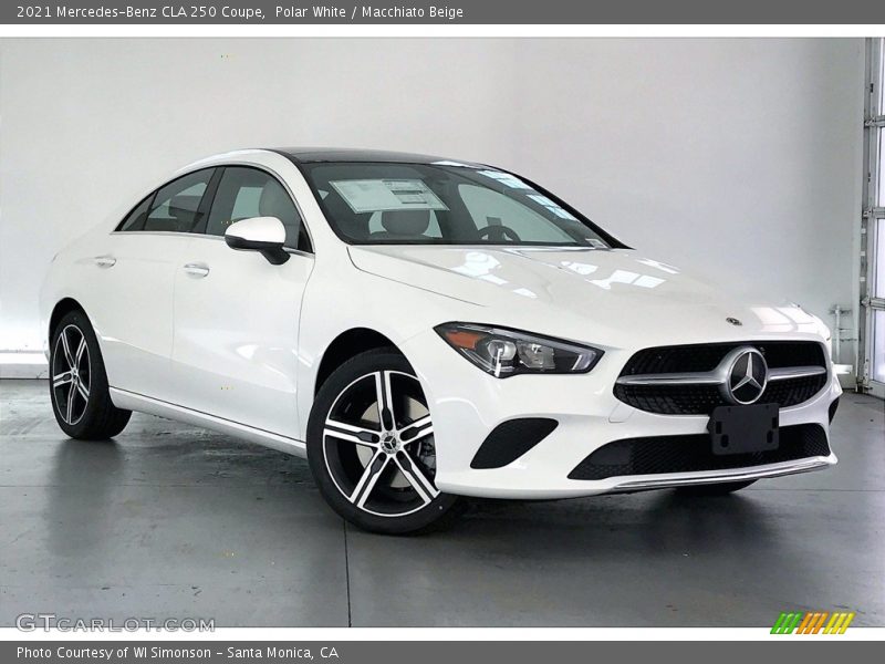 Polar White / Macchiato Beige 2021 Mercedes-Benz CLA 250 Coupe