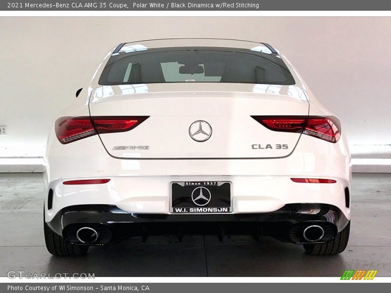 Polar White / Black Dinamica w/Red Stitching 2021 Mercedes-Benz CLA AMG 35 Coupe