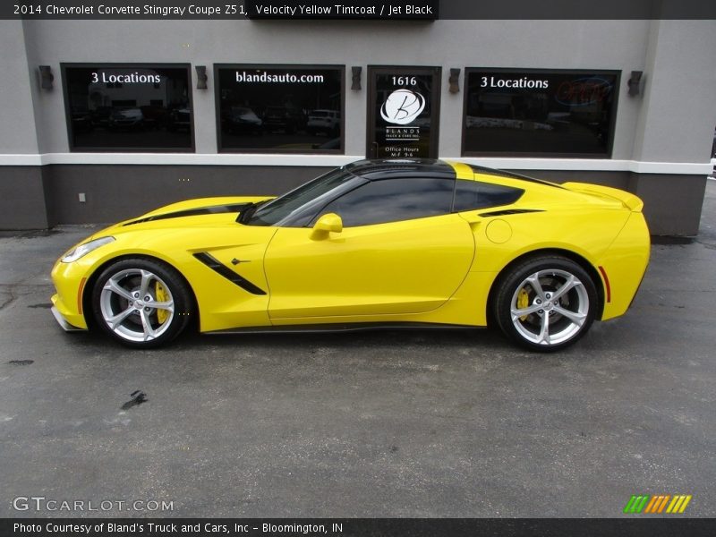 Velocity Yellow Tintcoat / Jet Black 2014 Chevrolet Corvette Stingray Coupe Z51