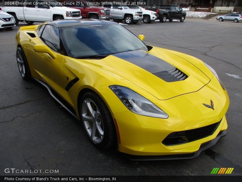 Velocity Yellow Tintcoat / Jet Black 2014 Chevrolet Corvette Stingray Coupe Z51